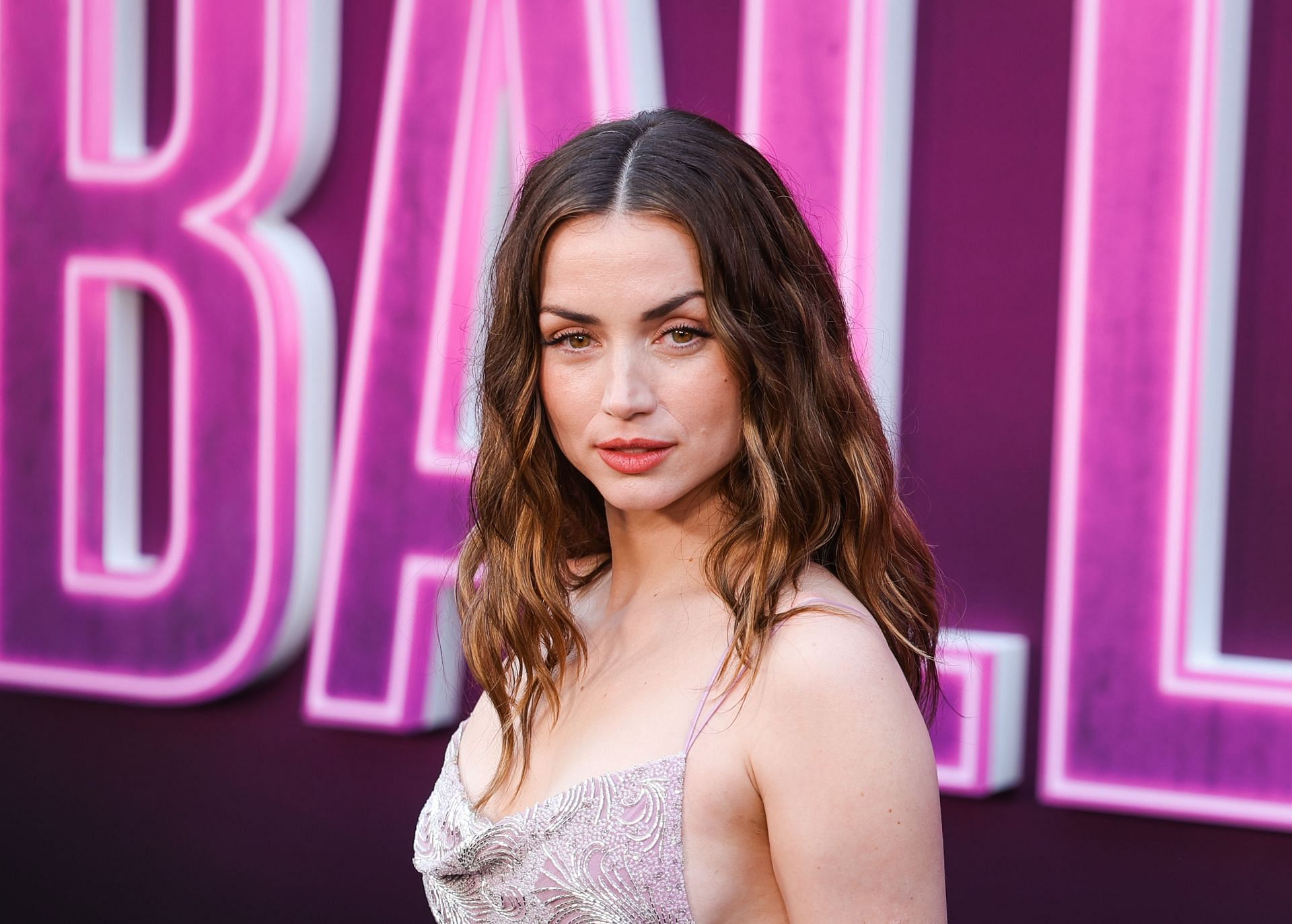 Ana de Armas attends the world premiere of Ballerina (Photo by Maya Dehlin Spach/WireImage)